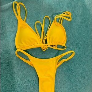 yellow bikini set